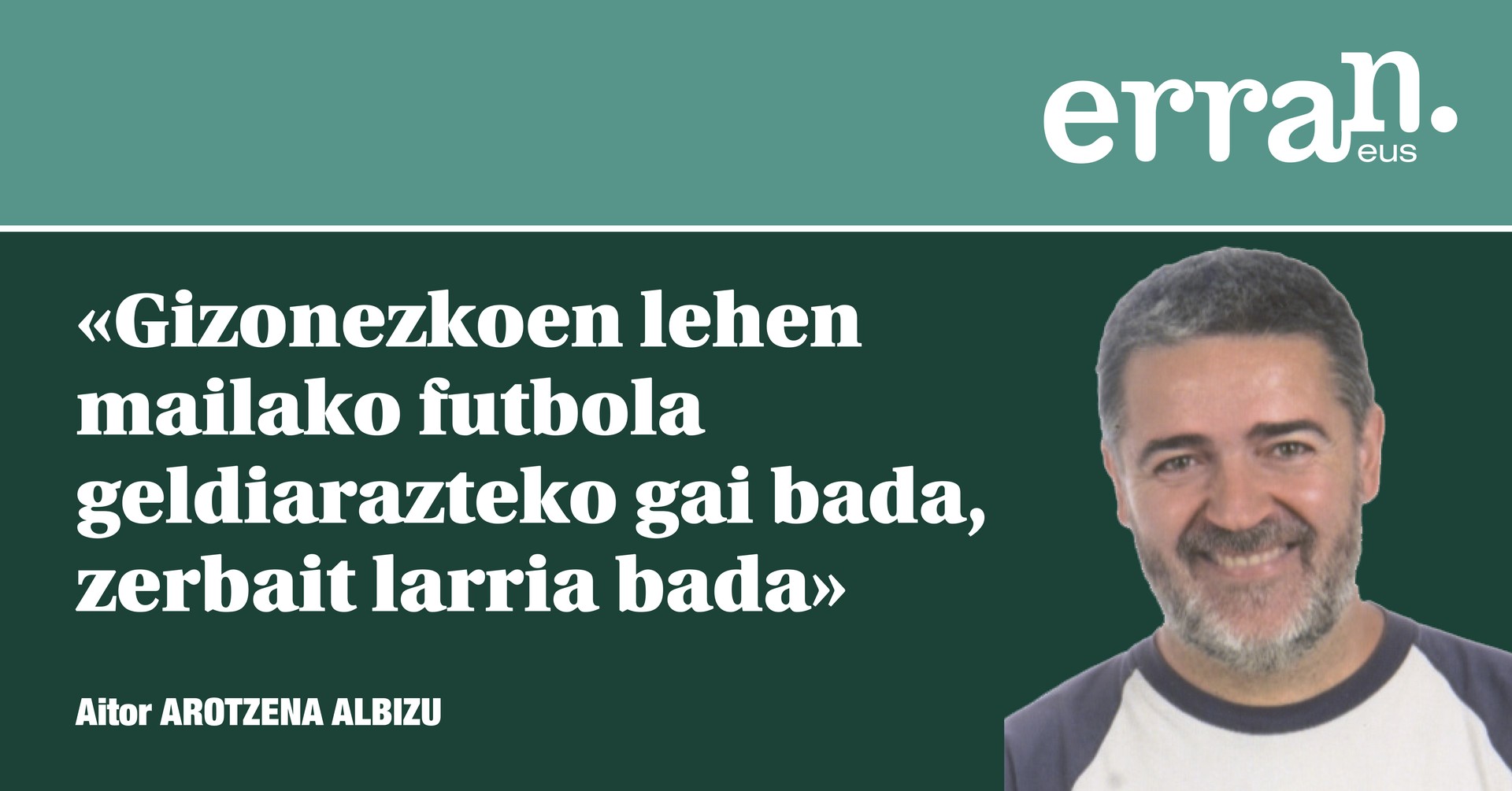 Zerbait larria gertatzen ari da