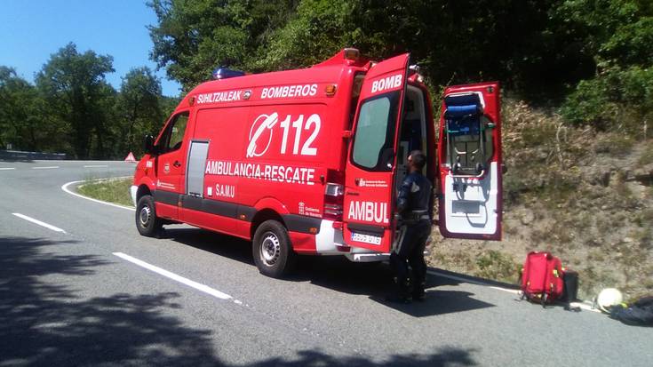 Txangozale batek istripua izan du Belaten eta onik atera dute