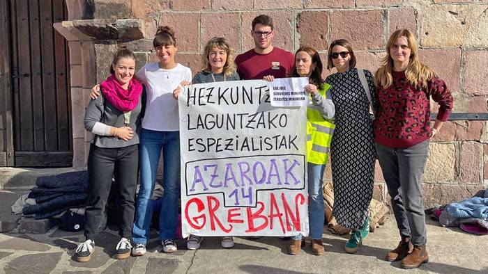 Hezkuntza Laguntzako Espezialistek babes zabala hartu dute Baztan-Bidasoko ikastetxeetan