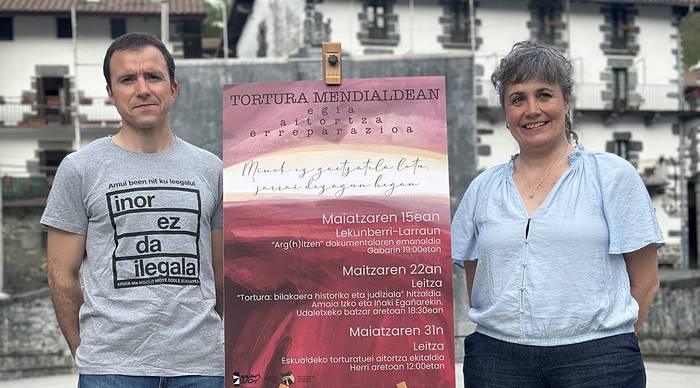 Torturaren biktimak oroitu eta aitortzeko ziklo bat antolatu dute Nafarroako Mendialdean