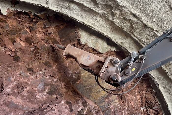 Belateko tunel berriaren % 74 zulatu dute orain arte egindako lanetan