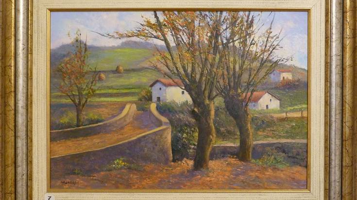 Mensu pintorearen erakusketa ikusgai dago Berako Armi galerian