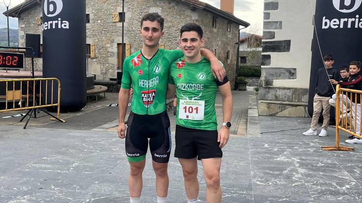 Euskal Herriko Mendi Duatloi Zirkuituan txapeldun izan dira Koldo Herrera eta Aitor Aizkorbe