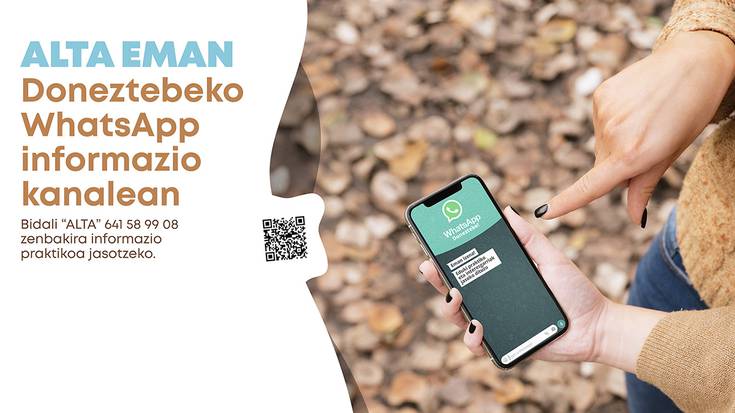 Doneztebeko Udalak herritarrekin komunikazioa hobetzeko WhatsApp difusio kanala martxan jarri du