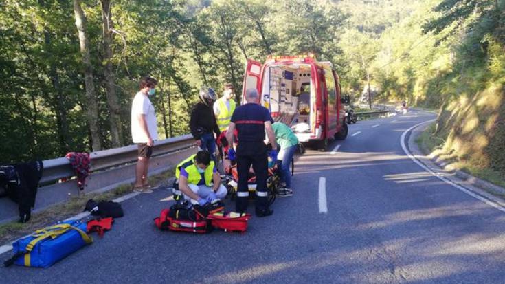 Motorzale batek istripua izan du Goizuetako errepidean