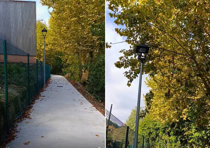 Martxanpantaraino bidea egiterakoan Biurrana auzora argiteria publikoa eramateko aprobetxatu du Lesakako Udalak