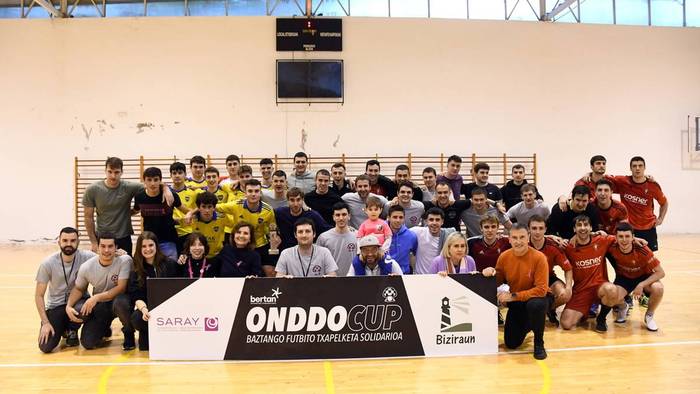 Onddo Cup elkartasun areto futbol torneoan giro aski ona aurten ere bai