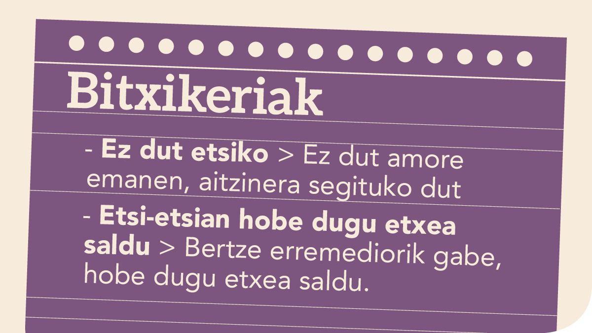 Ez dut etsiko!