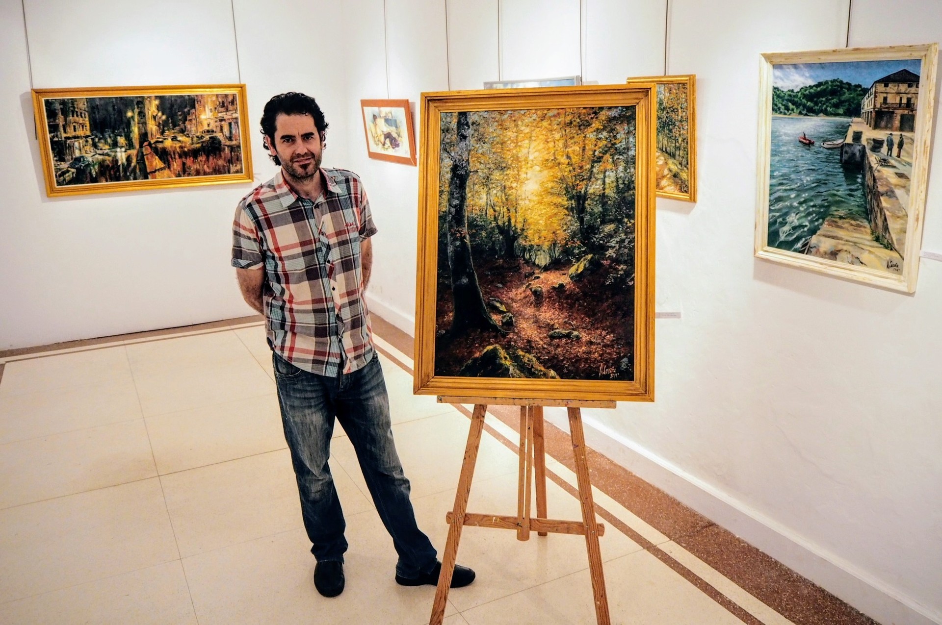 Miquel Cazañaren margolanak ikusgai egonen dira Arizkunenean uztailaren 20ra arte
