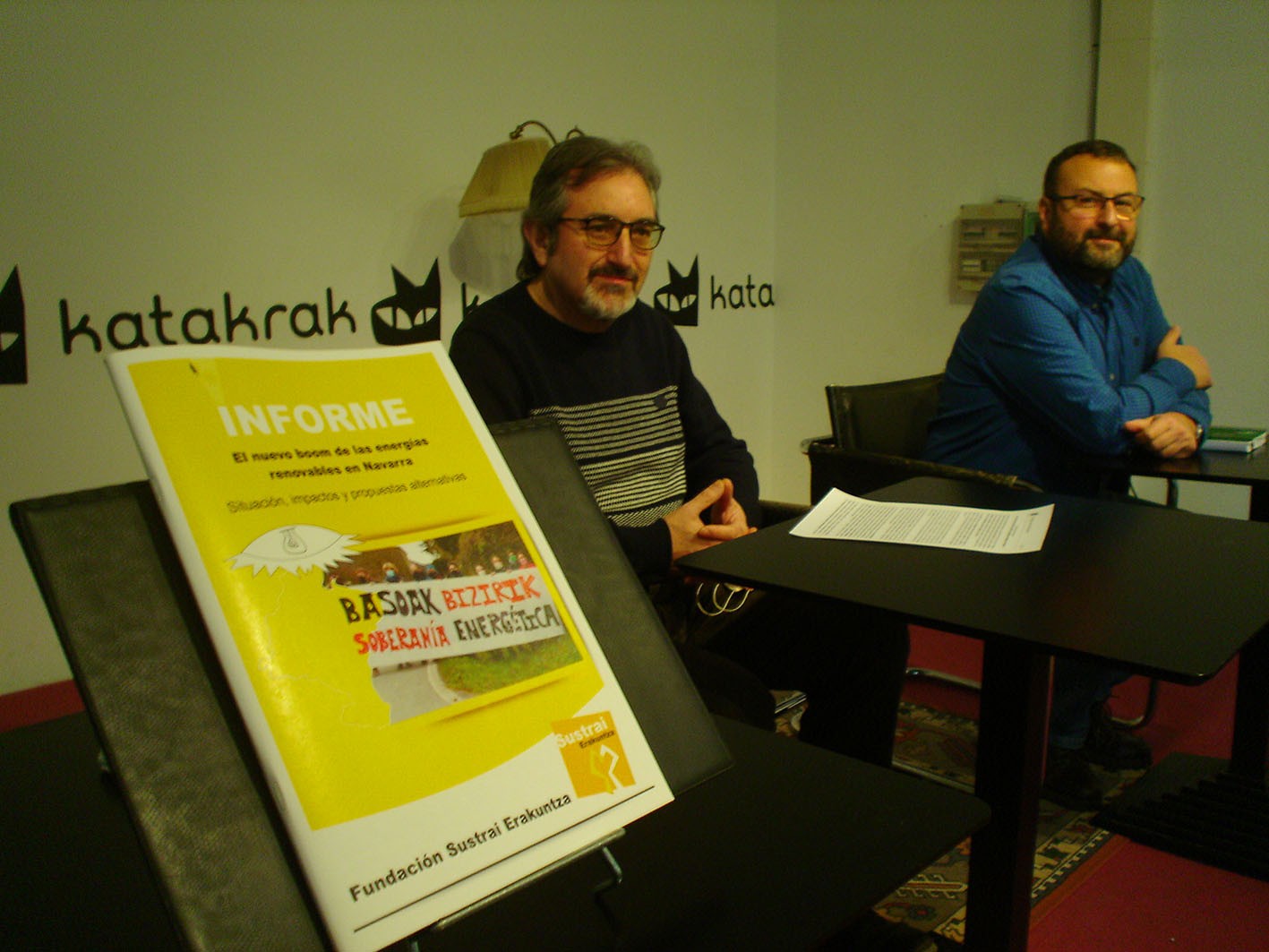'Energia berriztagarrien sektorea Nafarroan' txostena aurkeztu du Sustrai Erakuntza Fundazioak