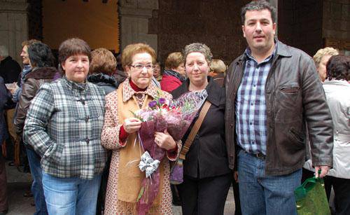 Dolores Sarratea Santa Luzia eguneko omendua  