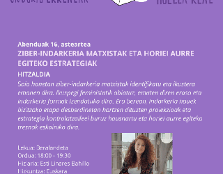 Ziber indarkeria matxistak eta horiei aurre egiteko estrategiak