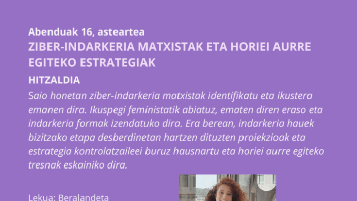 Ziber indarkeria matxistak eta horiei aurre egiteko estrategiak