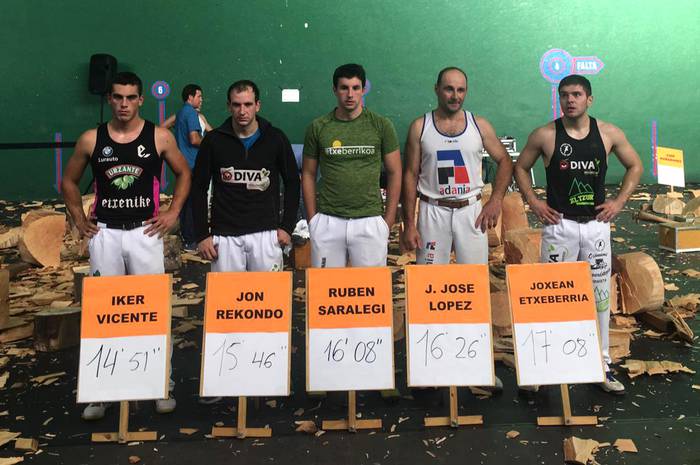 Nafarroako aizkora txapelketa nagusiko finalerako boskotea erabaki da