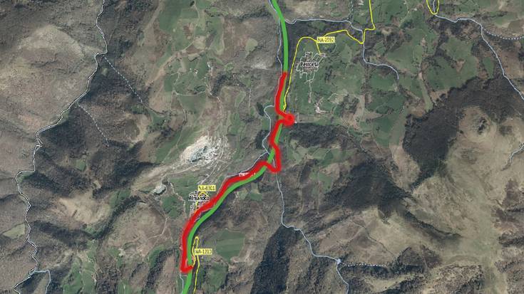 Zolaberritze-lanek trafikoaren desbideraketa eraginen dute Belate inguruan aste honetan ere