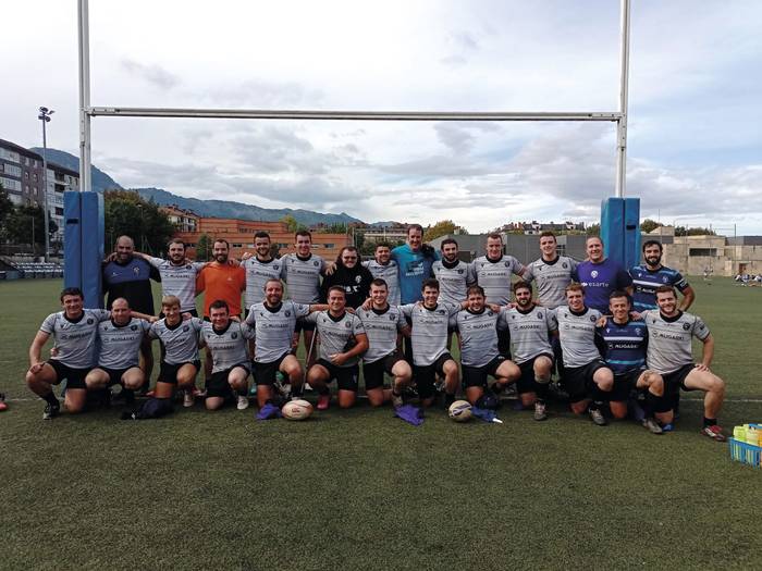 Euskal Ligako lehen mailan lehian ari da Menditarrak-BRT errugbi taldea