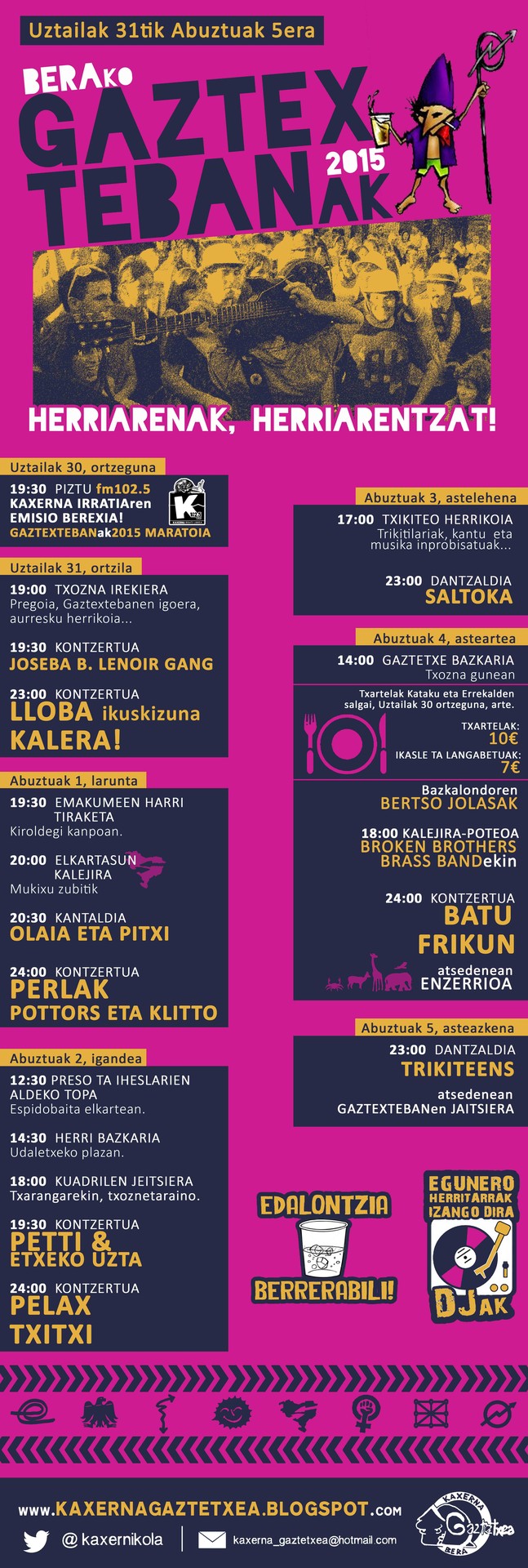 Berako GAZTEXTEBANak 2015