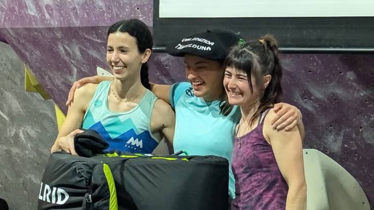 Maria Feo eskalatzaile leitzarrak Soka&blok txapelketa irabazi du