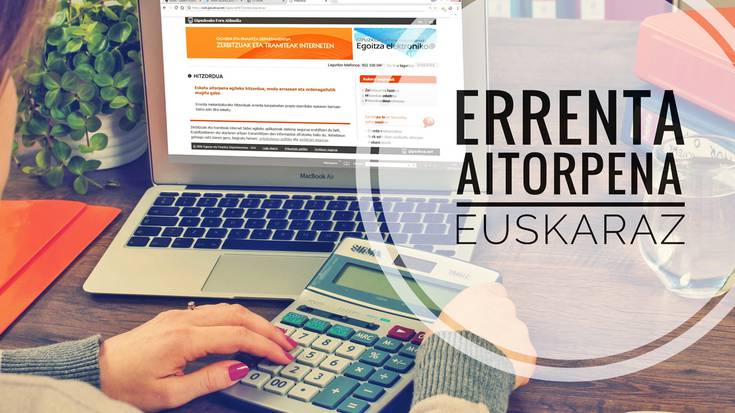 Errenta aitorpena euskaraz egiteko kanpaina abian jarri dute UEMAk eta Bortzirietako Euskara Mankomunitateak