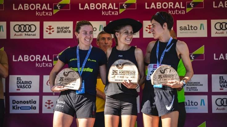 Bigarren postua lortu du Ane Elzaurdia beratarrak Donostiako Hiru Hondartzetako Krosean