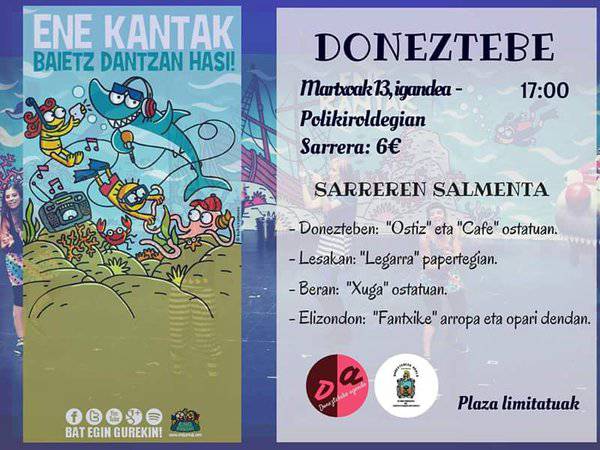 'Ene kantak: Baietz dantzan hasi!' ikuskizuna