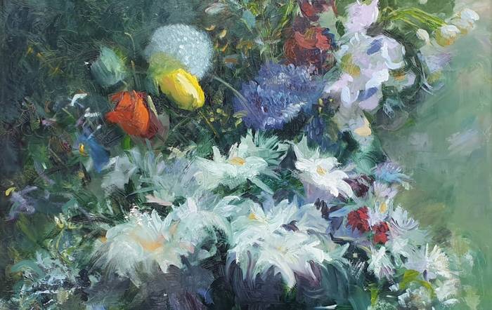 Udaberriko margo erakusketa antolatu du Diana Iniesta artistak Erratzun