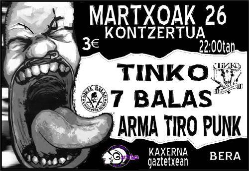 Berako Kaxerna Gaztetxean kontzertua izanen da larunbat arratsean
