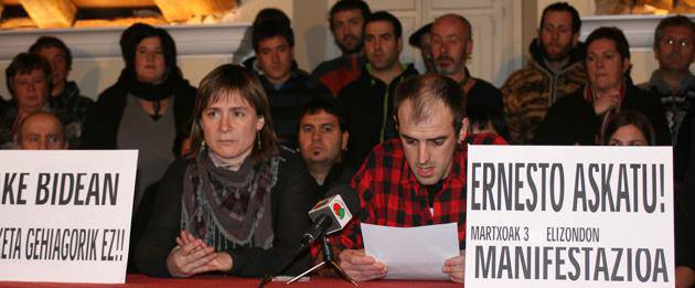 Ernesto Prat elizondarraren askatasuna eskatzeko manifestazioa eginen da larunbatean Elizondon