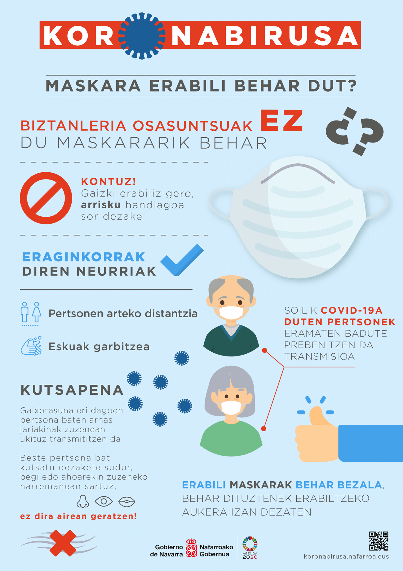 Maskararik erabili behar dut?