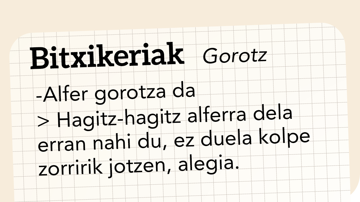 Alfer gorotza da!