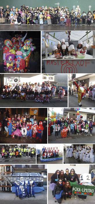 Kolorez eta giroz beteta joan dira inauteriak aurten ere