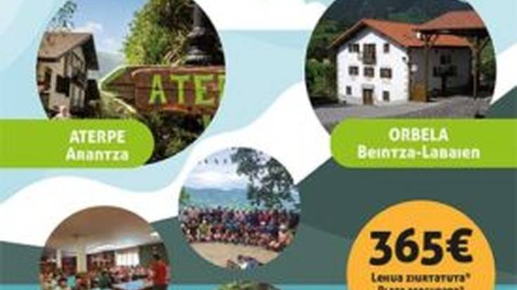 Aurten ere Euskaraz Blai udalekuak eta Kontrabandisten Udaleku Ibiltariak izanen ditugu eskualdean