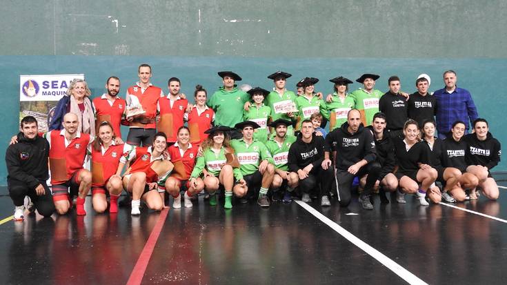 Beti Gaztek irabazi du Nafarroako sokatira txapelketa mistoa Donezteben