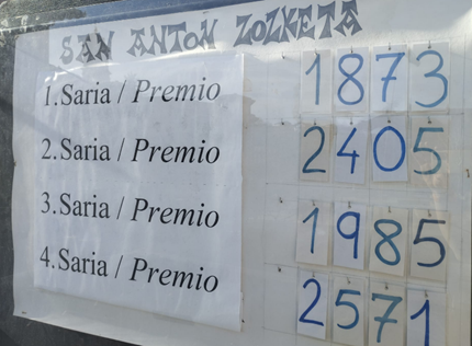 Elizondoko San Anton zozketaren sarietako bat oraindik banatu gabe dagoela jakinarazi dute
