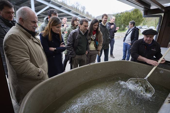 Ingurumen Departamentuak 456.796 euro inbertitu ditu Oronoz-Mugairiko arrain haztegia berritzeko