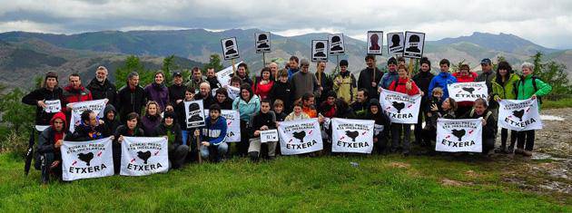 Presoen eskubideen aldeko aldarria Frainera ailegatu zen igandean