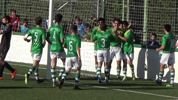 [Bideoa] Igoeraren ospakizunen ondotik txapeldun izateko finala jokoan izanen du Beti Gazte futbol taldeak