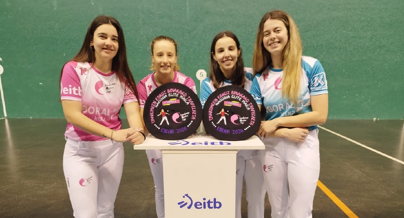 Emakume Master Cup zirkuituko eskuz binakako final nagusia jokatuko du igandean Eibarren Alize Sagardui goizuetarrak