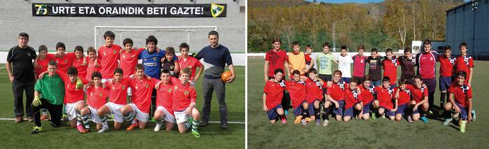 Futbol derbiak jokatuko dituzte Baztan eta Doneztebeko neskek eta Beti Gazte eta Baztango mutiko infantilek