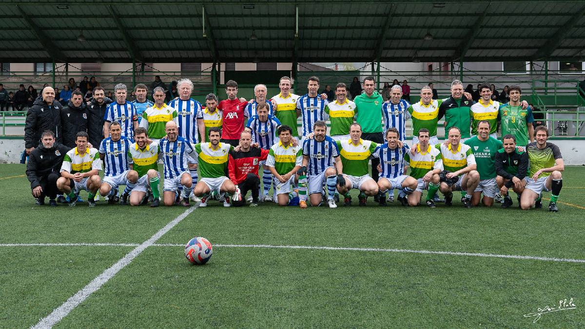 Beti Gazteko beteranoek garaipena lortu dute Lesakan Real Sociedad taldekoen kontra