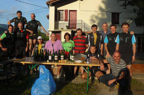 Hameka hirukotek parte hartu zuten II Alkaiaga Trail lasterketan