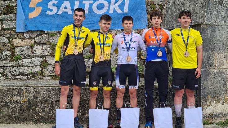 Jon Egizabal leitzarrak Challenge Saltoki mendi bizikleta txapelketa irabazi du junior mailan