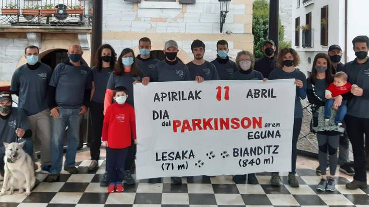 Parkinsonaren Egunean Bianditzera igo da Antto Fagoaga lesakarra