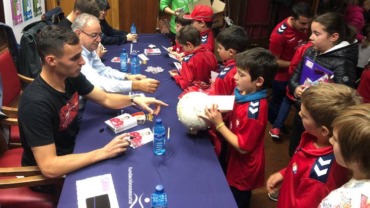 Osasuna futbol taldekoen bisita izanen dute ostegunean Leitzan