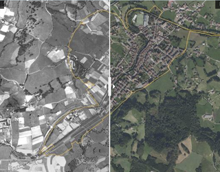 Elizondoko bi argazki hauen artean 70 urte pasatu dira