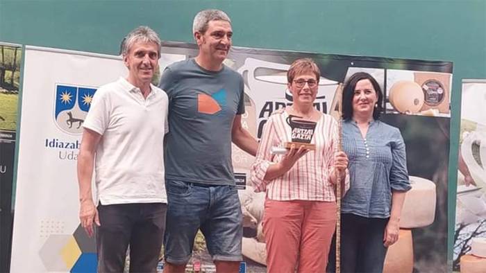 Euskal Herriko Artzain Gazta Lehiaketan hirugarren postua lortu du Kortariko gasnak
