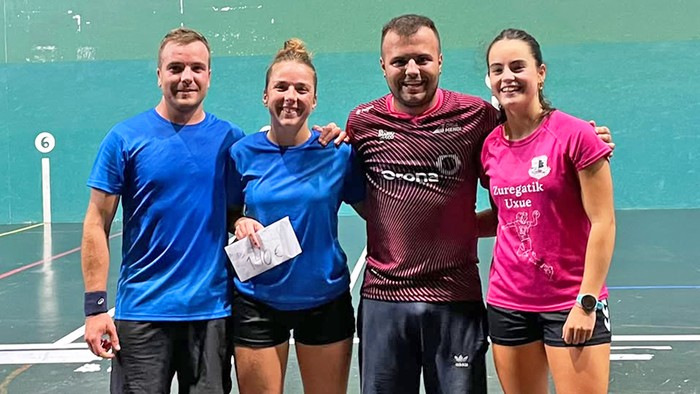 Andrea Erizek eta Jon Erizek irabazi dute Doneztebeko frontenis txapelketa mistoa