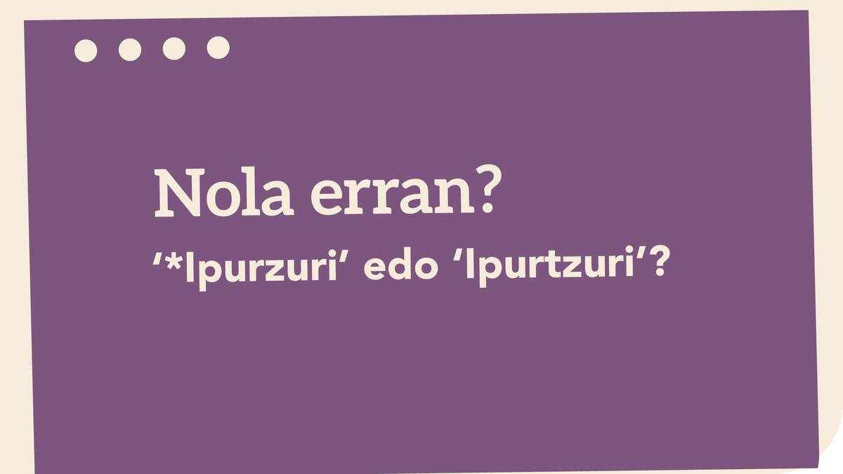 ‘*Ipurzuri’ edo ‘Ipurtzuri’?