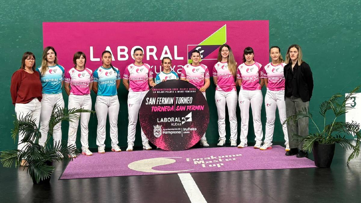 Emakume Master Cup Zirkuituko San Fermin pilota txapelketa aurkeztu dute