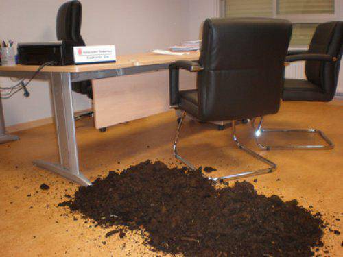 Euskal Herrian Euskaraz taldeak gorotza hedatu du Euskarabideako bulegoan